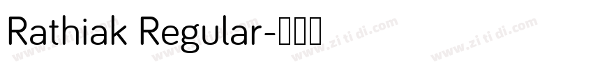 Rathiak Regular字体转换